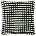 thumbnail image 1 of SAFAVIEH Shay 18" x 18" Contemporary Black/Ivory Geometric Cotton Decorative Pillow, 1 of 6