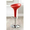 thumbnail image 1 of SAFAVIEH Shedrack Chic Metal Swivel Bar Stool, Red, 1 of 4