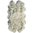 thumbnail image 1 of SAFAVIEH Sheep Skin SHS121E Ivory / Smoke Grey Rug, 1 of 5