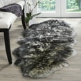 thumbnail image 1 of SAFAVIEH Sheep Skin SHS121G Ivory / Dark Charcoal Rug, 1 of 5