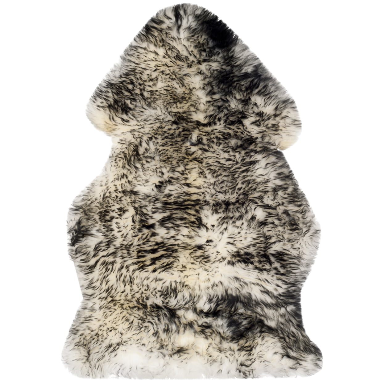 SAFAVIEH Sheep Skin SHS121G Ivory / Dark Charcoal Rug