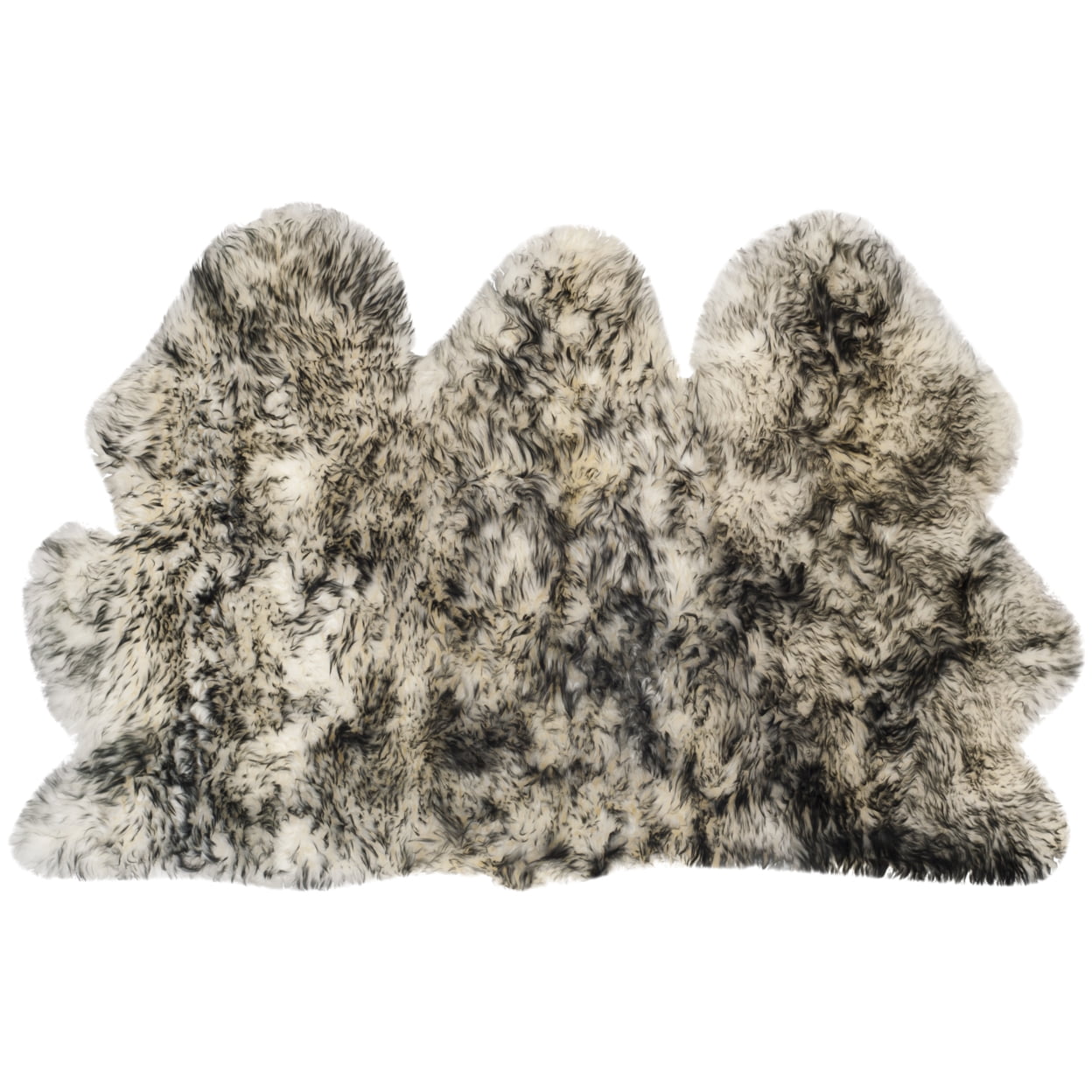 SAFAVIEH Sheep Skin SHS121G Ivory / Dark Charcoal Rug - Walmart.com