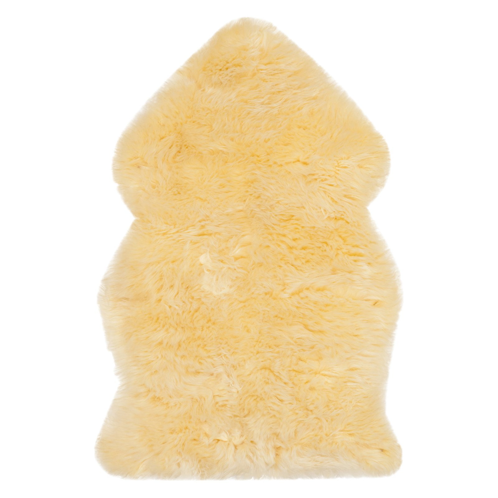 Champagne Sheepskin Shag Fur 2' x 3' Area Rug