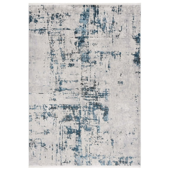 SAFAVIEH Shivan Abigail Abstract Area Rug, Grey/Blue, 6'7" x 9'2"