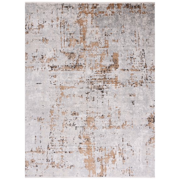 SAFAVIEH Shivan Abigail Abstract Area Rug, Grey/Gold, 10' x 14'