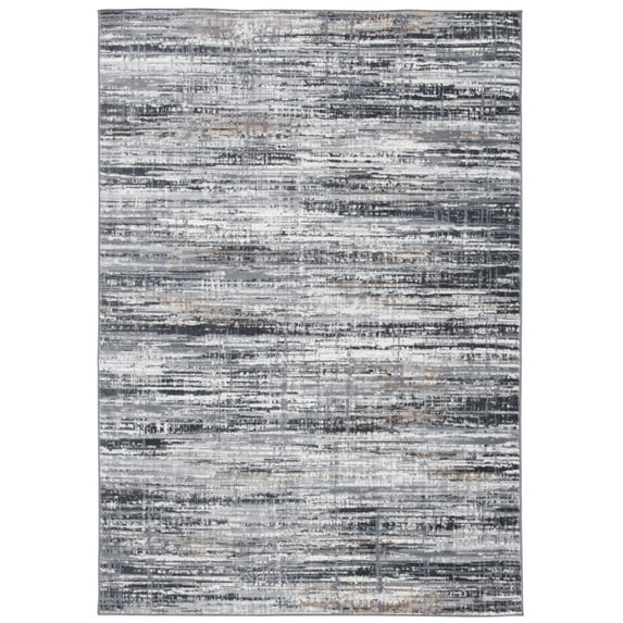 SAFAVIEH Shivan Blake Abstract Gradient Area Rug, Light Grey/Dark Grey, 8' x 10'