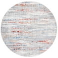 thumbnail image 1 of SAFAVIEH Shivan Blake Abstract Gradient Area Rug, Light Grey/Rust, 6'7" x 6'7" Round, 1 of 8