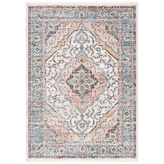 SAFAVIEH Shivan Dean Traditional Floral Area Rug, Grey/Blue, 3' x 5'