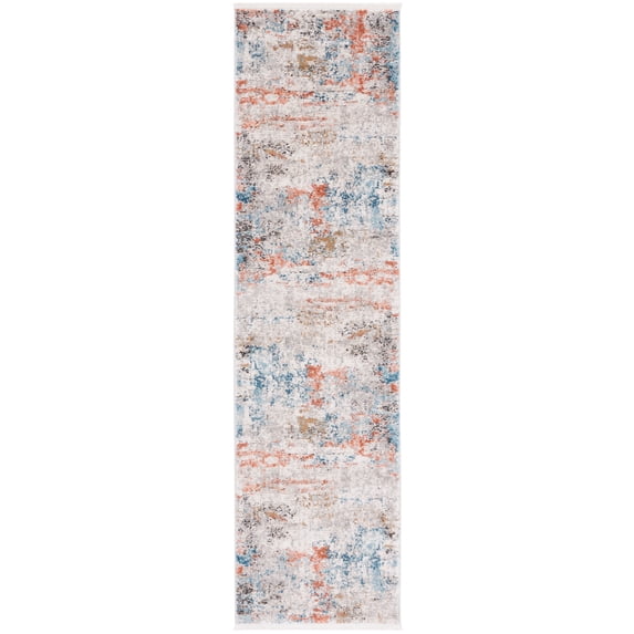 SAFAVIEH Shivan Dimitar Abstract Runner, Grey/Pink, 2'2" x 8'