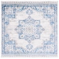 thumbnail image 1 of SAFAVIEH Shivan Henrika Traditional Distressed Area Rug, Ivory/Blue, 6'7" x 6'7" Square, 1 of 8