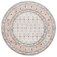 thumbnail image 1 of SAFAVIEH Shivan Jaime Bordered Area Rug, Grey/Rose, 6'7" x 6'7" Round, 1 of 7