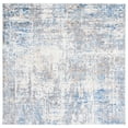 thumbnail image 1 of SAFAVIEH Shivan Janae Abstract Distressed Area Rug, Ivory/Blue, 6'7" x 6'7" Square, 1 of 8