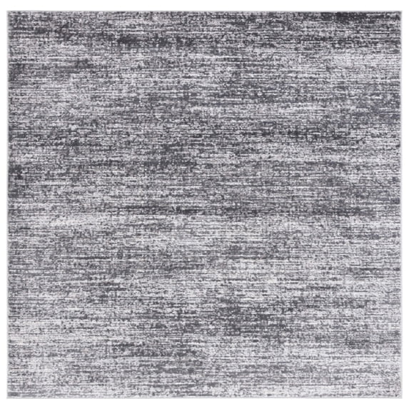 SAFAVIEH Shivan Kian Abstract Area Rug, Grey/Dark Grey, 6'7" x 6'7" Square