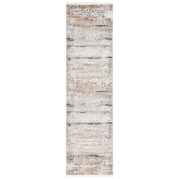 SAFAVIEH Shivan Kimberly Abstract Runner Rug, Grey/Gold, 2'2" x 8'
