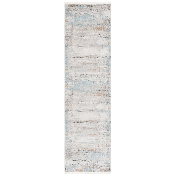 SAFAVIEH Shivan Kimberly Abstract Runner Rug, Ivory/Gold, 2'2" x 8'