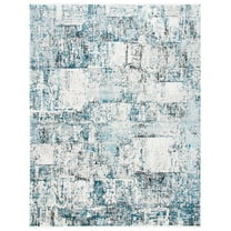 SAFAVIEH Shivan Lemoine Abstract Area Rug, Grey/Blue, 9' x 12'