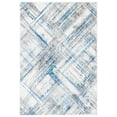 thumbnail image 1 of SAFAVIEH Shivan Melanie Abstract Brush Area Rug, Ivory/Blue, 6'7" x 8'7", 1 of 8
