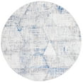 thumbnail image 1 of SAFAVIEH Shivan Nowell Geometric Distressed Area Rug, Ivory/Blue, 6'7" x 6'7" Round, 1 of 8