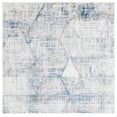 thumbnail image 1 of SAFAVIEH Shivan Nowell Geometric Distressed Area Rug, Ivory/Blue, 6'7" x 6'7" Square, 1 of 8