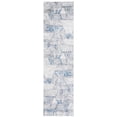 thumbnail image 1 of SAFAVIEH Shivan Nowell Geometric Distressed Runner, Ivory/Blue, 2'2" x 8', 1 of 8