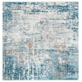 thumbnail image 1 of SAFAVIEH Shivan Otis Abstract Area Rug, Grey/Blue, 6'7" x 6'7" Square, 1 of 8