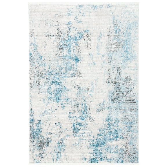 SAFAVIEH Shivan Phillis Abstract Area Rug, Blue/Grey, 4' x 6'