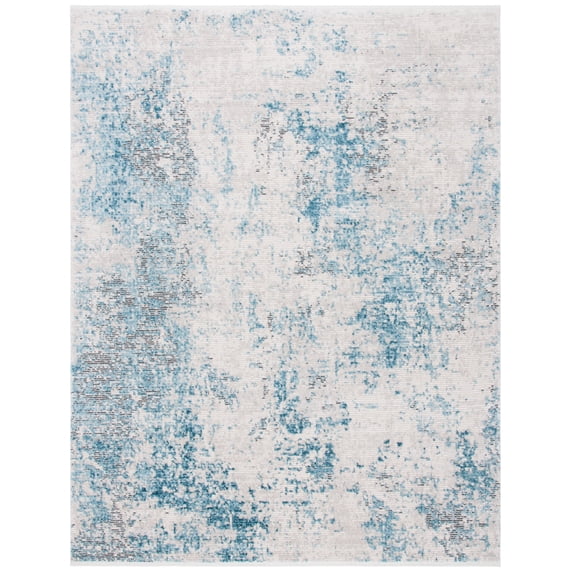 SAFAVIEH Shivan Phillis Abstract Area Rug, Blue/Grey, 9' x 12'