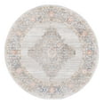 thumbnail image 1 of SAFAVIEH Shivan Quinlan Traditional Distressed Area Rug, Grey/Rose, 6'7" x 6'7" Round, 1 of 8