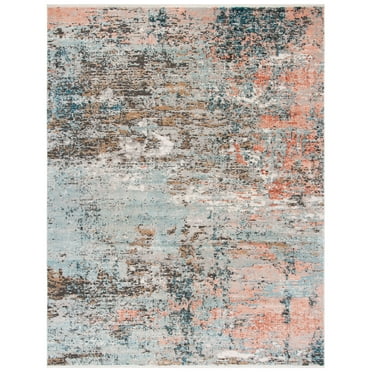 SAFAVIEH Shivan Rosalynne Abstract Area Rug, Grey/Pink, 8' x 10'