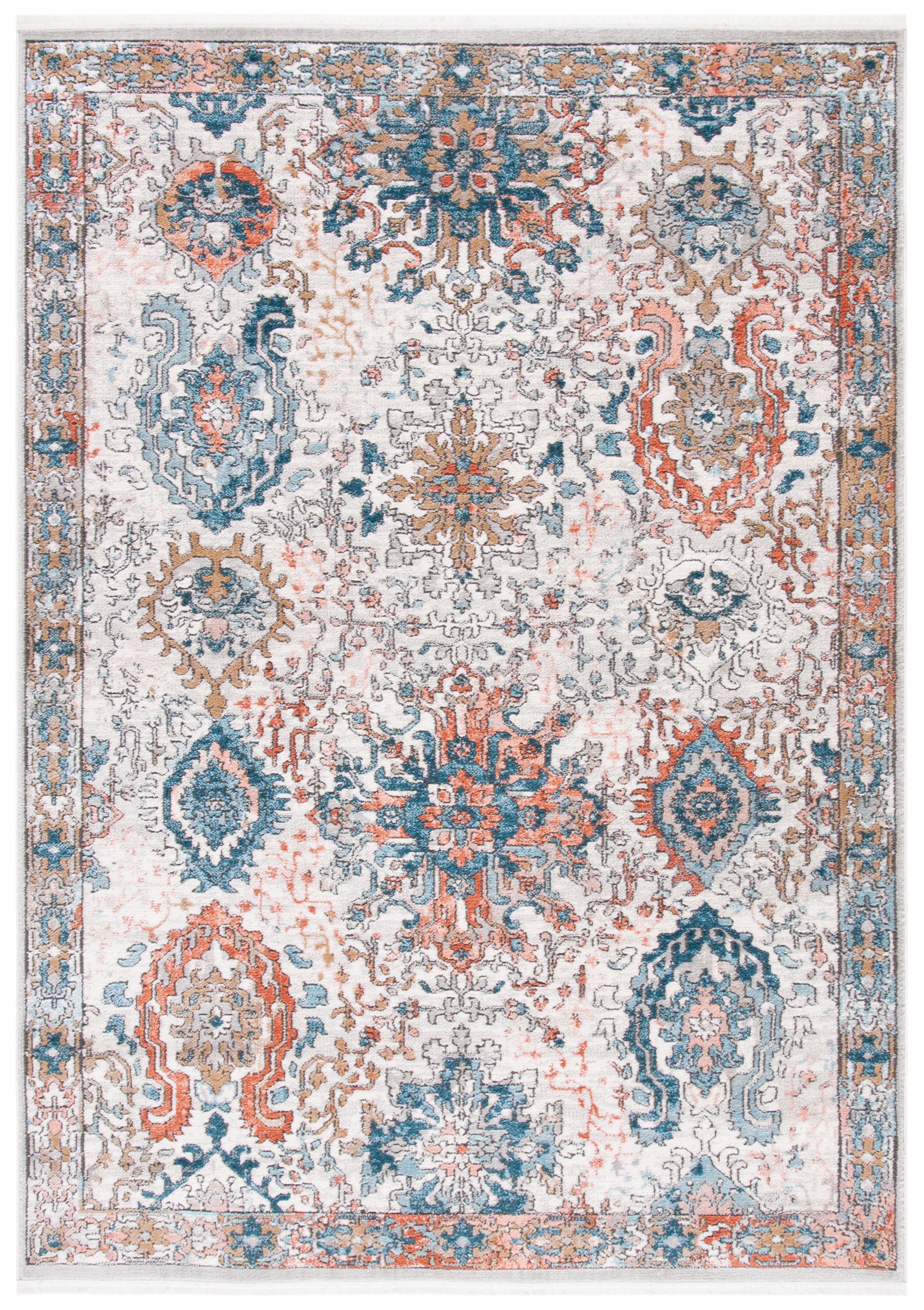 Hand-Knotted Transitional Gray & Green Synthetic Area Rug - 30"x5"