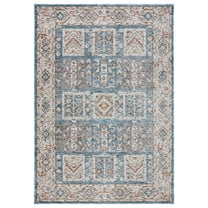 SAFAVIEH Sierra Ashlea Abstract Area Rug, Ivory/Blue, 7'9" x 10'5"