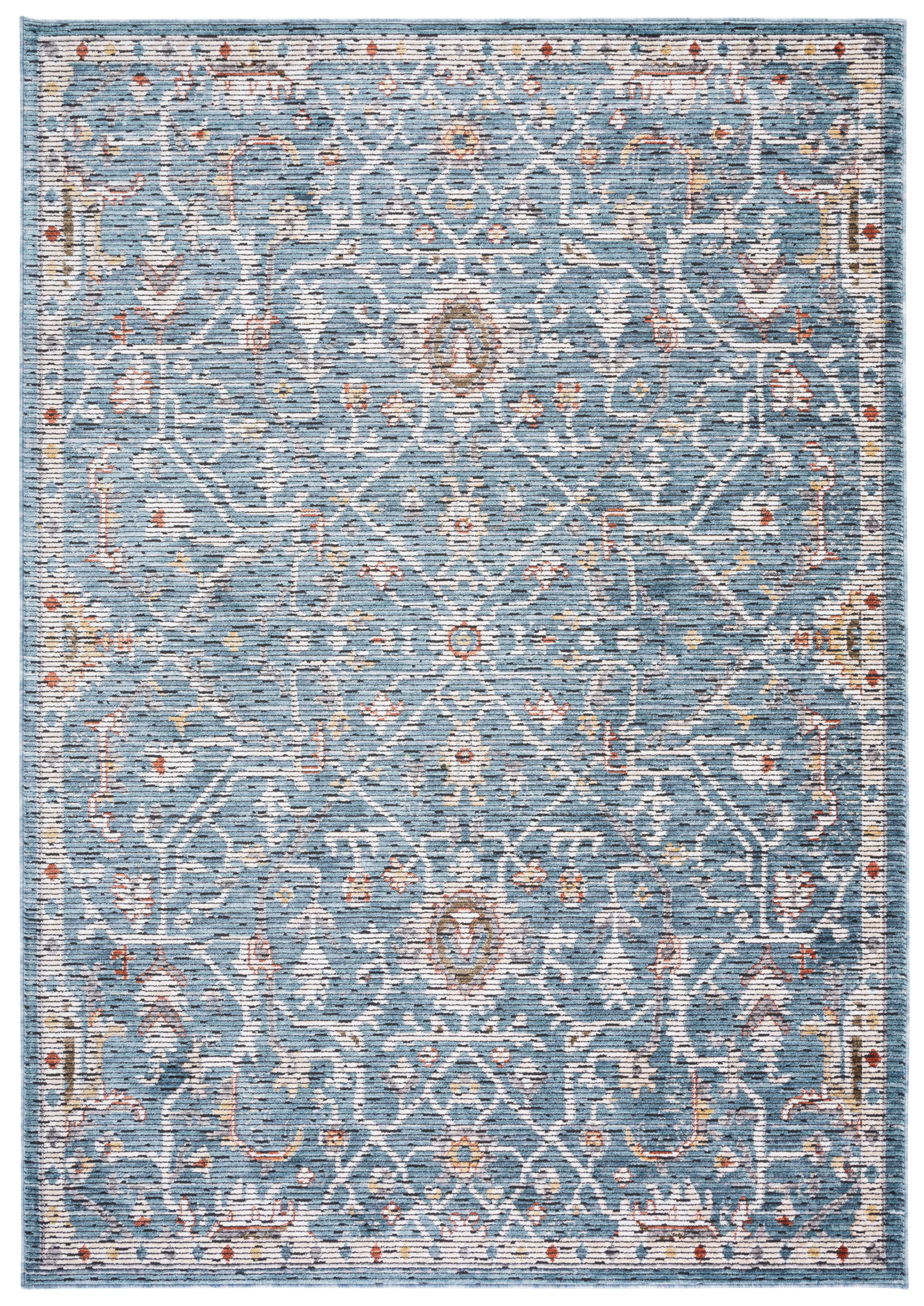 SAFAVIEH Sierra Jayma Abstract Area Rug, Blue/Ivory, 9' x 12'