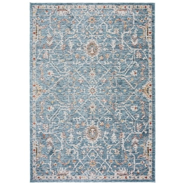 SAFAVIEH Sierra Jayma Abstract Area Rug, Blue/Ivory, 7'9" x 10'5"