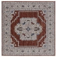 thumbnail image 1 of SAFAVIEH Sierra Priscilla Medallion Area Rug, Ivory/Rust, 6' x 6' Square, 1 of 8