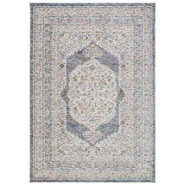 SAFAVIEH Sierra Isidora Medallion Area Rug, Ivory/Grey, 7'9" x 10'5"
