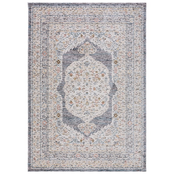 SAFAVIEH Sierra Isidora Medallion Area Rug, Ivory/Grey, 7'9" x 10'5"