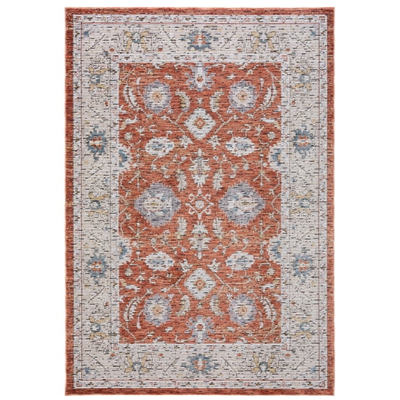 SAFAVIEH Sierra Terence Abstract Area Rug, Ivory/Rust, 5' x 8'