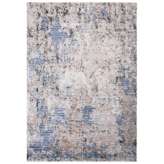 SAFAVIEH Signature Faris Abstract Area Rug, Blue/Rust, 8' x 10'