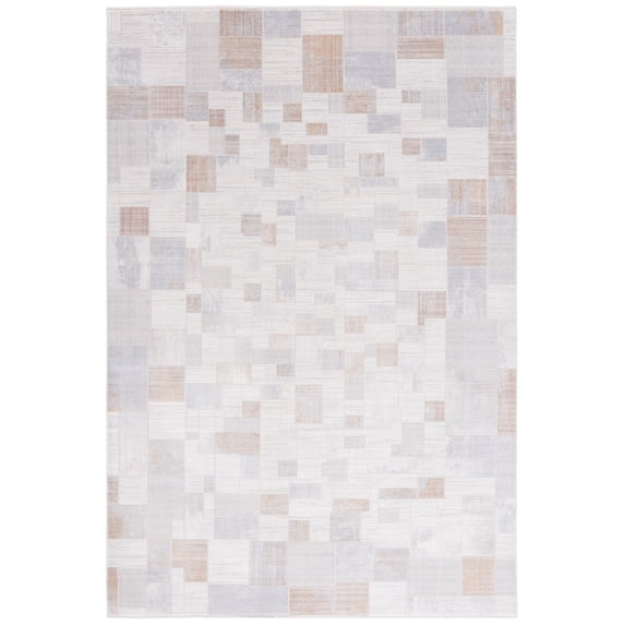 SAFAVIEH Signature Valentina Geometric Area Rug, Grey/Blue, 9' x 12'