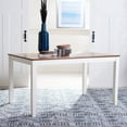 thumbnail image 1 of SAFAVIEH Silio Farmhouse Rectangle Dining Table, White/Natural, 1 of 7