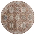 thumbnail image 1 of SAFAVIEH Silverado Lula Oriental Polyester Area Rug, Rust/Blue, 6'4" x 6'4" Round, 1 of 8