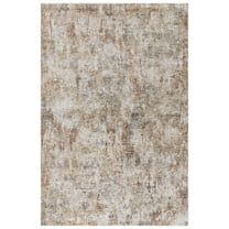 SAFAVIEH Silverado Orlando Abstract Polyester Area Rug, Ivory/Gold, 8' x 10'