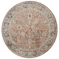 thumbnail image 1 of SAFAVIEH Silverado Ormonde Oriental Polyester Area Rug, Rust/Blue, 6'4" x 6'4" Round, 1 of 8