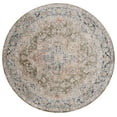 thumbnail image 1 of SAFAVIEH Silverado Sebastian Medallion Polyester Area Rug, Sage/Blue, 6'4" x 6'4" Round, 1 of 8