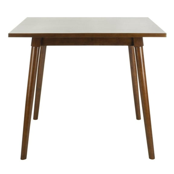 SAFAVIEH Simone Traditional Solid Square Dining Table, Walnut