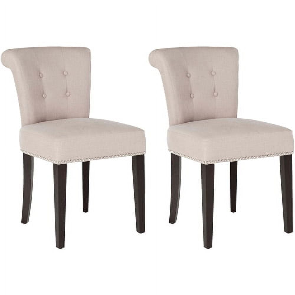 SAFAVIEH Sinclair Contemporary Glam Ring Chair w/ Silver Nail Heads