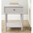 thumbnail image 1 of SAFAVIEH Siobhan Solid Rustic Nightstand with Storage Drawer, Quartz Grey, 1 of 4