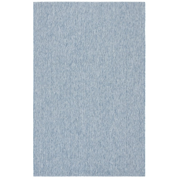 SAFAVIEH Sisal All-Weather Dania Solid Indoor/Outdoor Area Rug, Blue, 5' x 7'6"