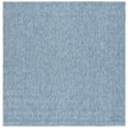 thumbnail image 1 of SAFAVIEH Sisal All-Weather Dania Solid Indoor/Outdoor Area Rug, Blue, 6'7" x 6'7" Square, 1 of 6