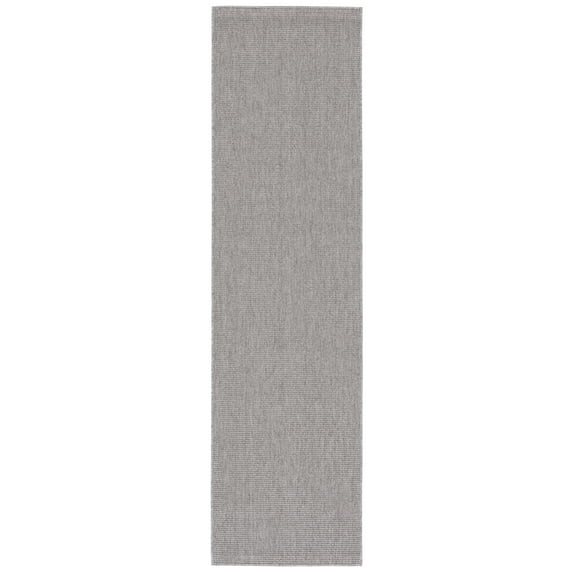 SAFAVIEH Sisal All-Weather Daragh Solid Indoor/Outdoor Runner Rug, Grey, 2'2" x 8'